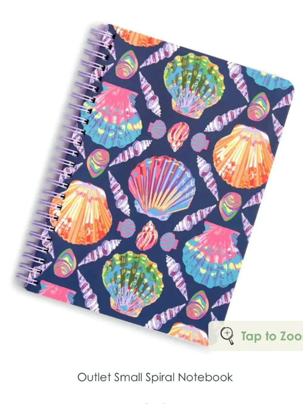 Vera Bradley Small Spiral Notebook in Seashell-ebrate NWT